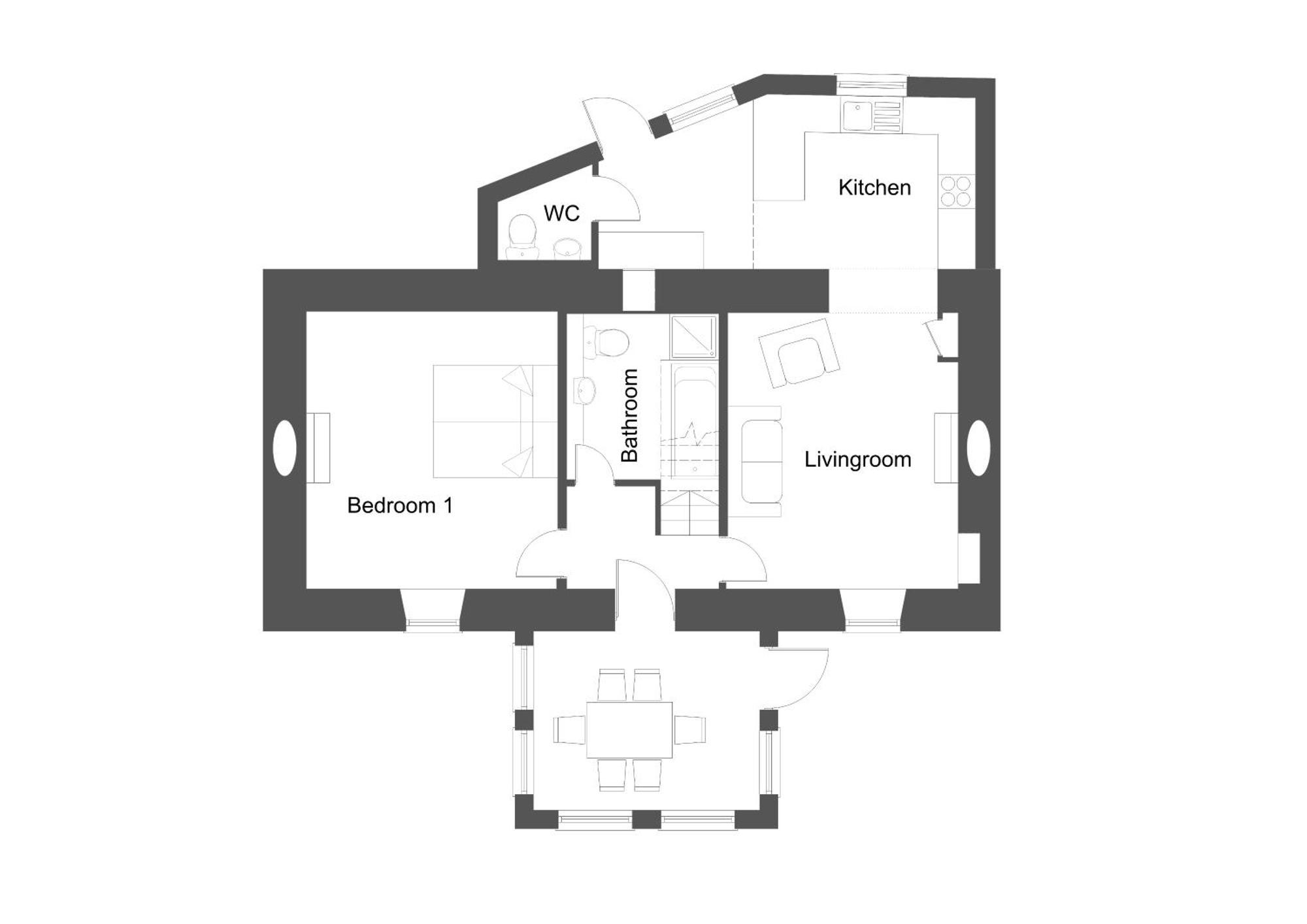 Mike'S 3-Bedroom Countryside Cottage Alness Exterior foto